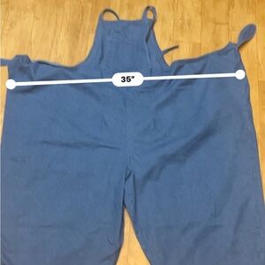 Blue baggy overalls 5X